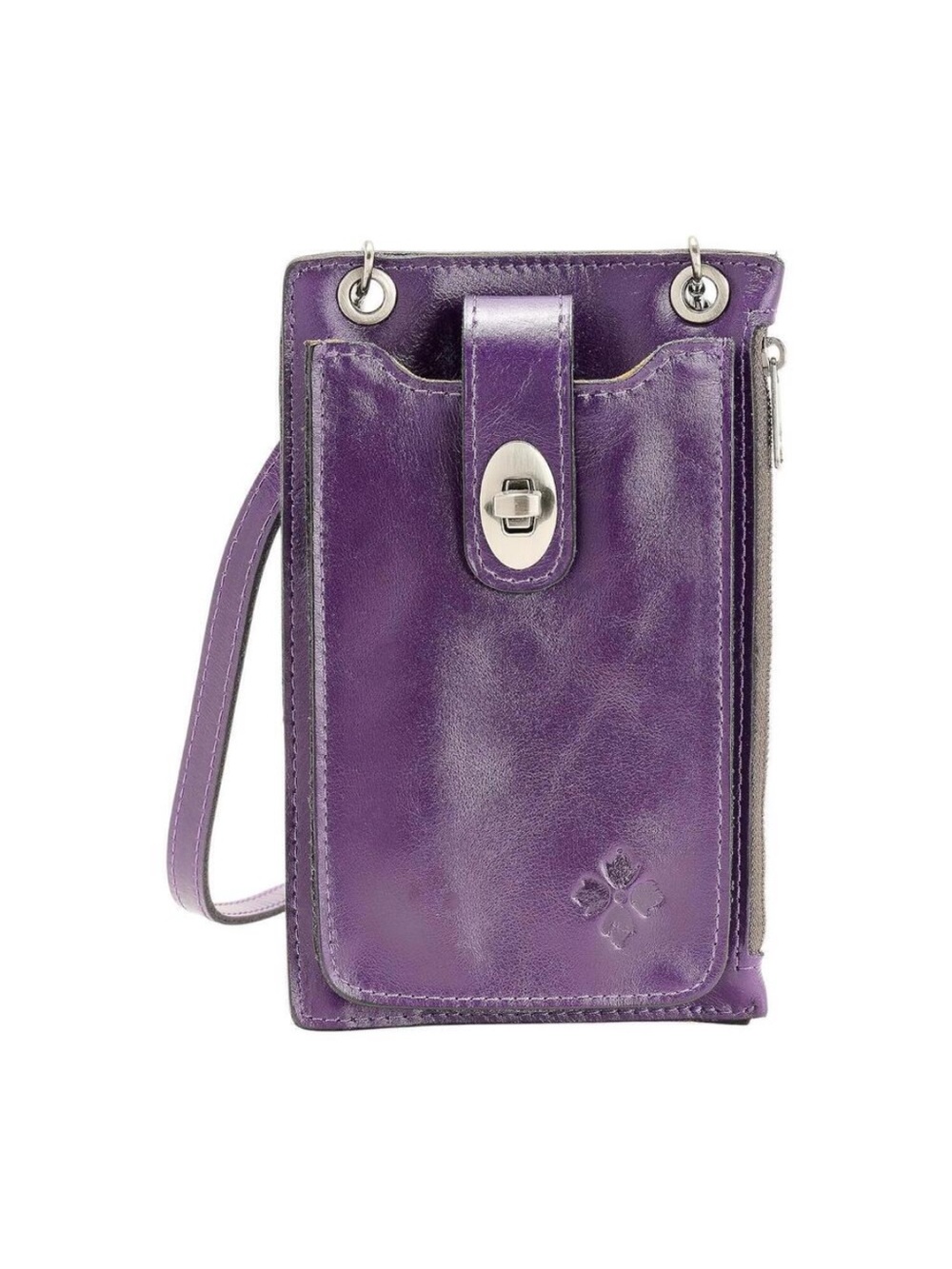 Patricia Nash Leather Daphne Phone Crossbody Acai NWT